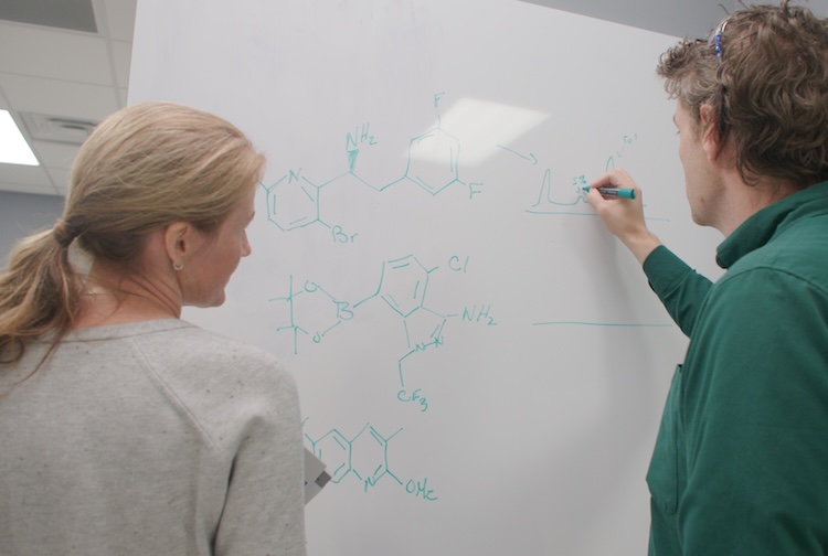 연구원들이 약물용 화합물을 찾아냅니다.